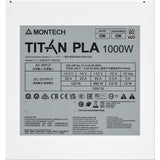 Alimentation modulaire Montech titan pla 1000 watts (blanc, 2x pcie)