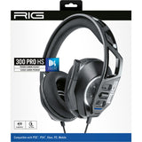 Casque de jeu supra-auriculaire Nacon rig 300 pro hs (noir, playstation 4, playstation 5, xbox, nintendo switch, pc)