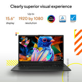 Ordinateur portable Asus vivobook go 15 e1504fa-bq5403w 15.6 (noir | ryzen 5 40 | radeon 610m | 8 go | SSD 512 go)