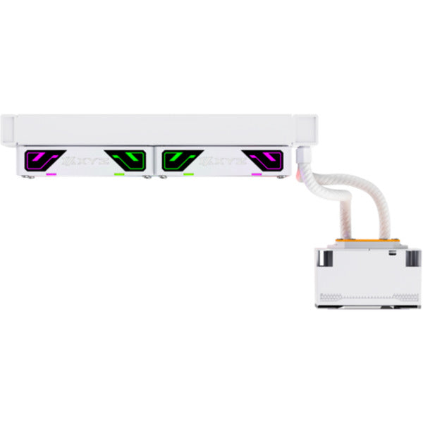 Xyz pc gear hydrotemp aio 240 refroidissement par eau (blanc, argb, pwm)