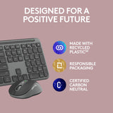 Ensemble de bureau sans fil fin Logitech mk950 signature (graphite, disposition américaine-internationale (qwerty), 400 - 4000 dpi)