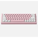 Clavier de jeu à interrupteur magnétique rose Iqunix ez63 (blanc, disposition américaine (qwerty), gateron magnétique jade pro, 60 %, RVB, touches pbt double injection)
