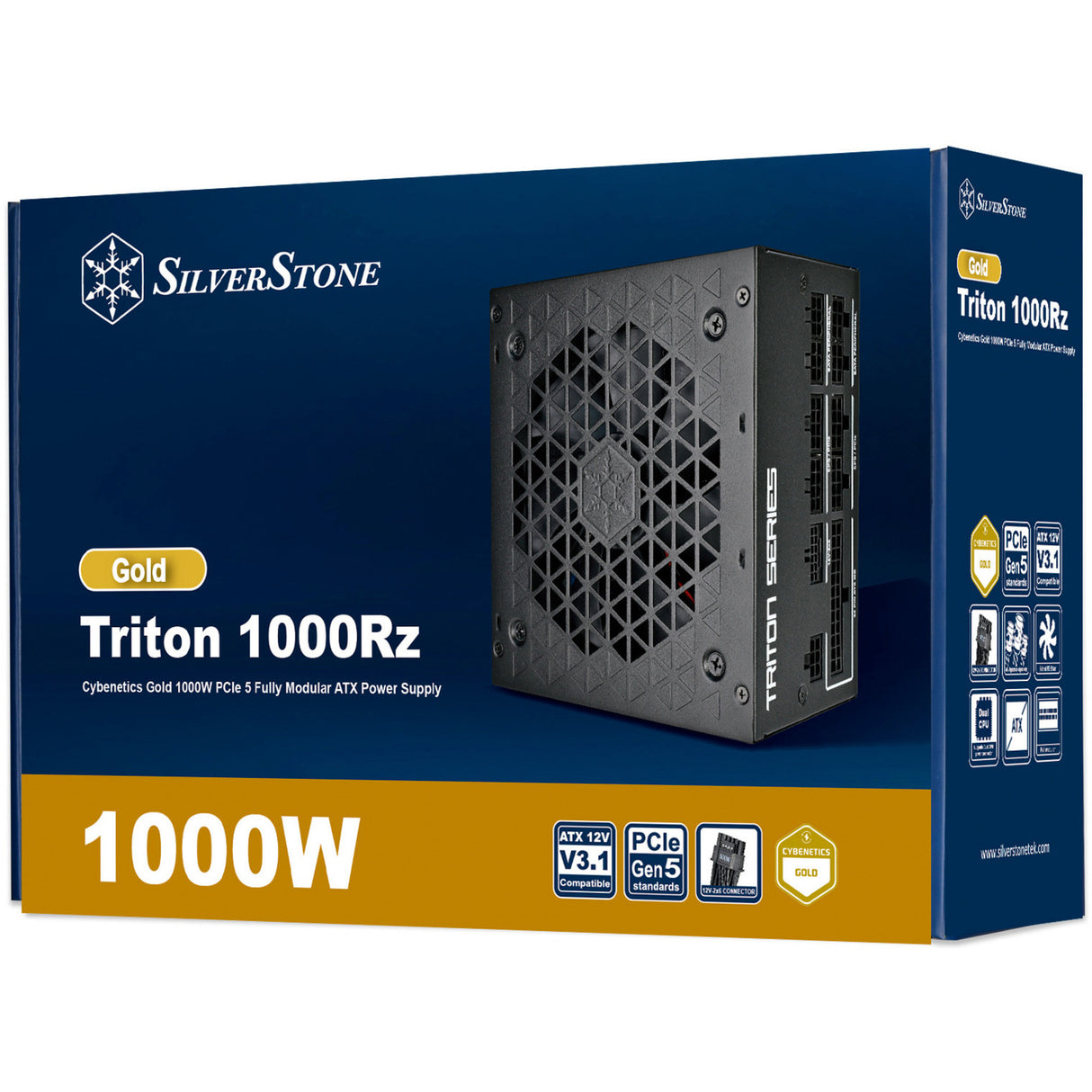 Alimentation modulaire Silverstone triton 1000rz 1000 watts (noir, 1x 12v-2x6, 4x pcie)
