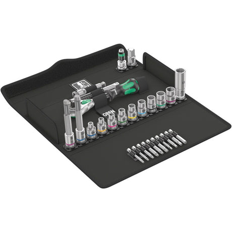 Wera set de vélo 7, jeu d'outils 27 pièces (noir vert)