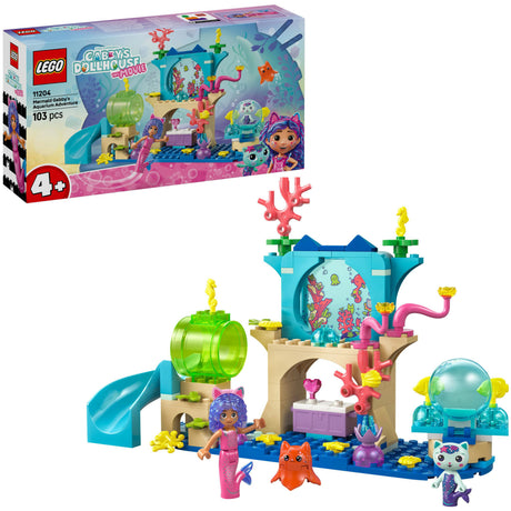 Lego Gabby's Dollhouse 11204 L'aventure de l'aquarium de la sirène Gabby