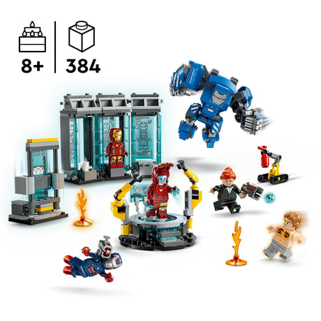Lego Marvel Le laboratoire d'Iron Man : ensemble de la salle des armures - 76315