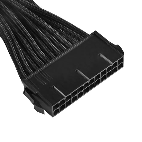 Câble d'extension ATX 24 broches Silverstone (noir, 30 centimètres, pp07-mbb)