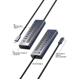 Boîte glacée ib-hub1450-c31 hub usb (anthracite)