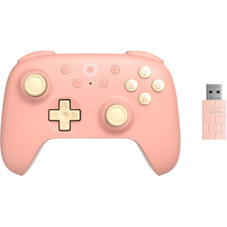 Manette de jeu sans fil 8bitdo Ultimate 2c (jaune clair pêche)