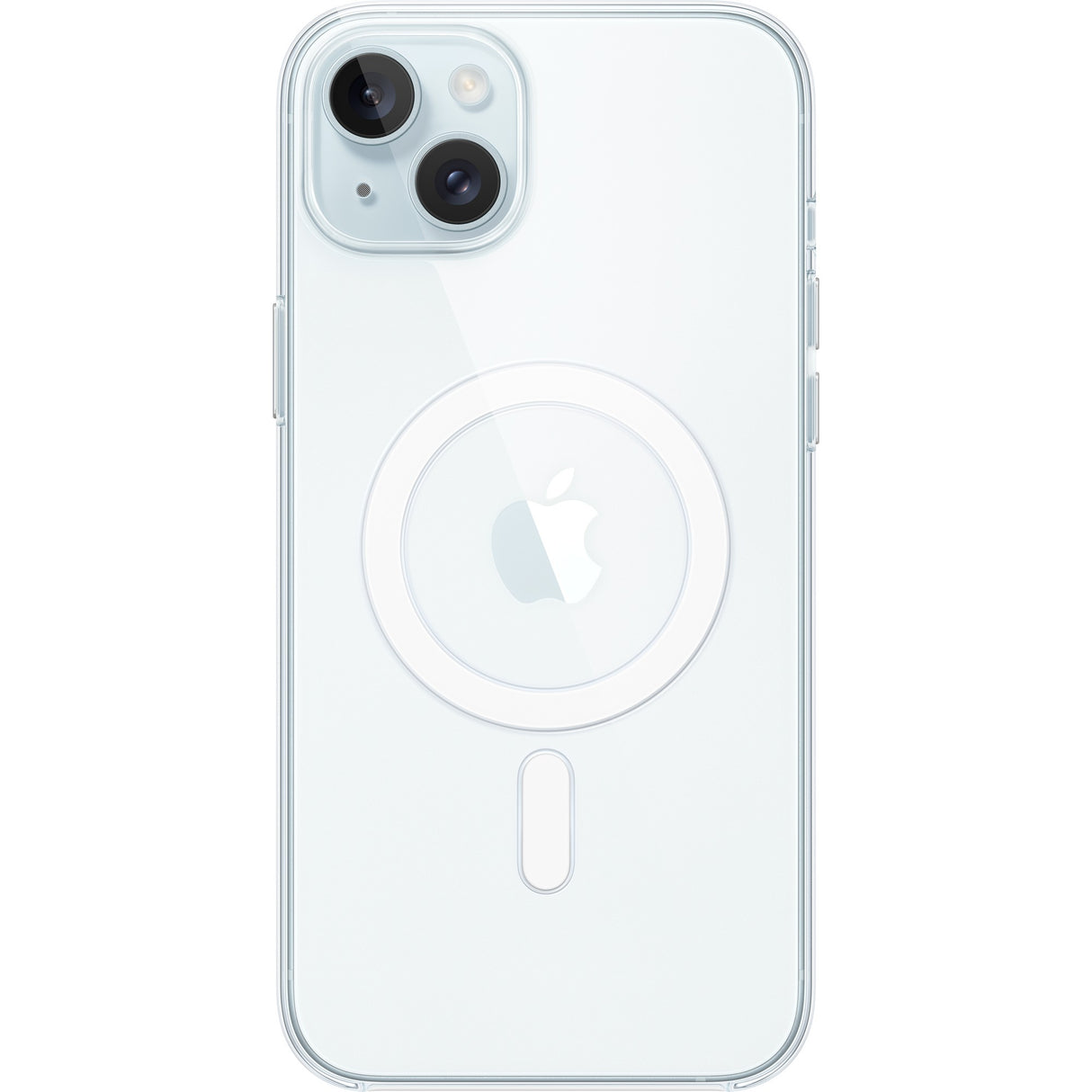 Étui transparent Apple avec magsafe pour étui de téléphone iPhone 15 plus (transparent)