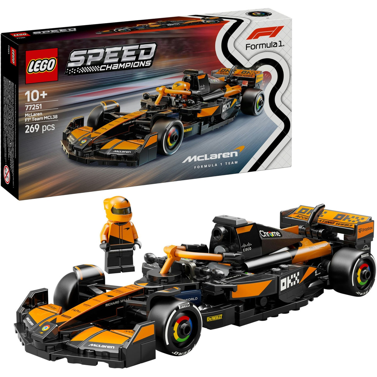Lego Speed Champions 77251 La voiture de course mclaren f1 team mcl38