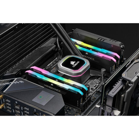 Corsair Vengeance RGB Pro SL 16 Go DDR4-3200 (2x 8 Go) RAM (noir, cmh16gx4m2e3200c16, xmp 2.0)