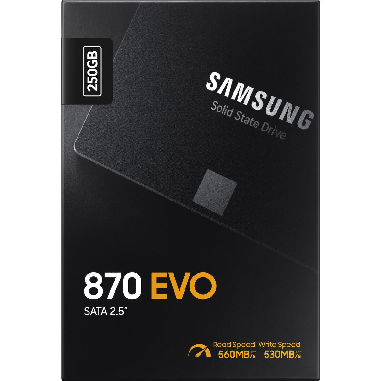 Samsung mz-77e250b 870 evo ssd, 250b, 2.5, sata-3 6 gbps, 3d v-nand, 512 mo ddr4, 560 550 mo s