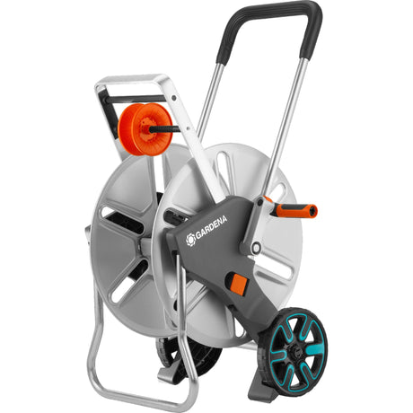 Gardena chariot à tuyaux aquaroll l easy métal (gris orange, 18550-20)