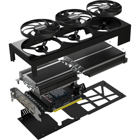 Inno3d n50803-16d7x-17603930 geforce rtx 5080 x3 oc, atx, 16 go, gddr7, 256 bits, 960 go s, pcie5, 360w