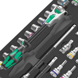 Wera 9722 insert en mousse avec cliquet zyklop 8000 c 1 2 jeu 1, 31 pièces - 05150112001
