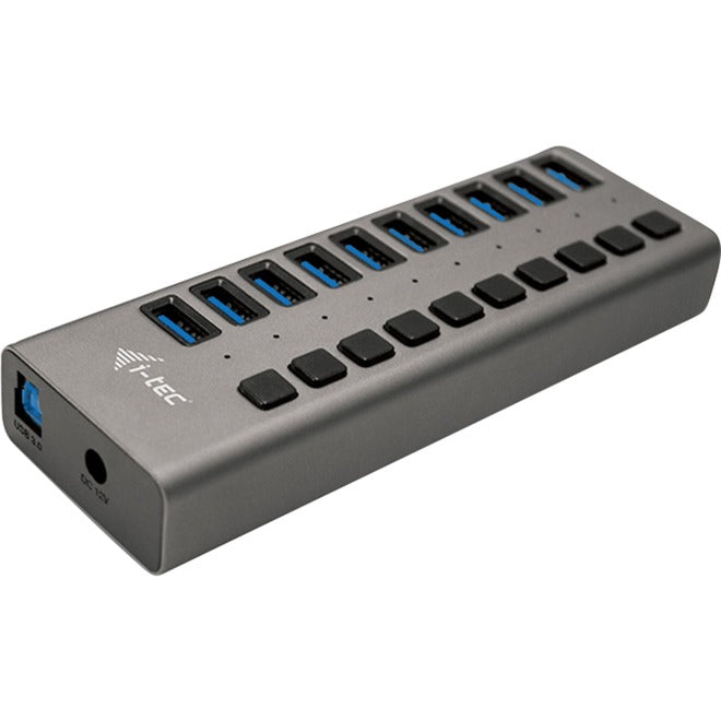 Hub de chargement I-tec USB 3.0 10 ports + adaptateur secteur Hub USB (noir)