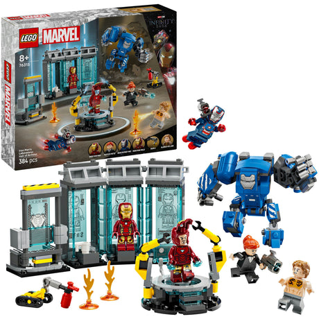 Lego 76315 super héros merveille laboratoire d'iron man: salle d'armure