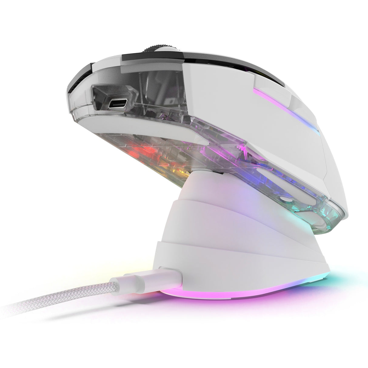 Souris de jeu Sharkoon Skiller sgm50w (blanc, 400 - 6400 dpi, LED RVB)