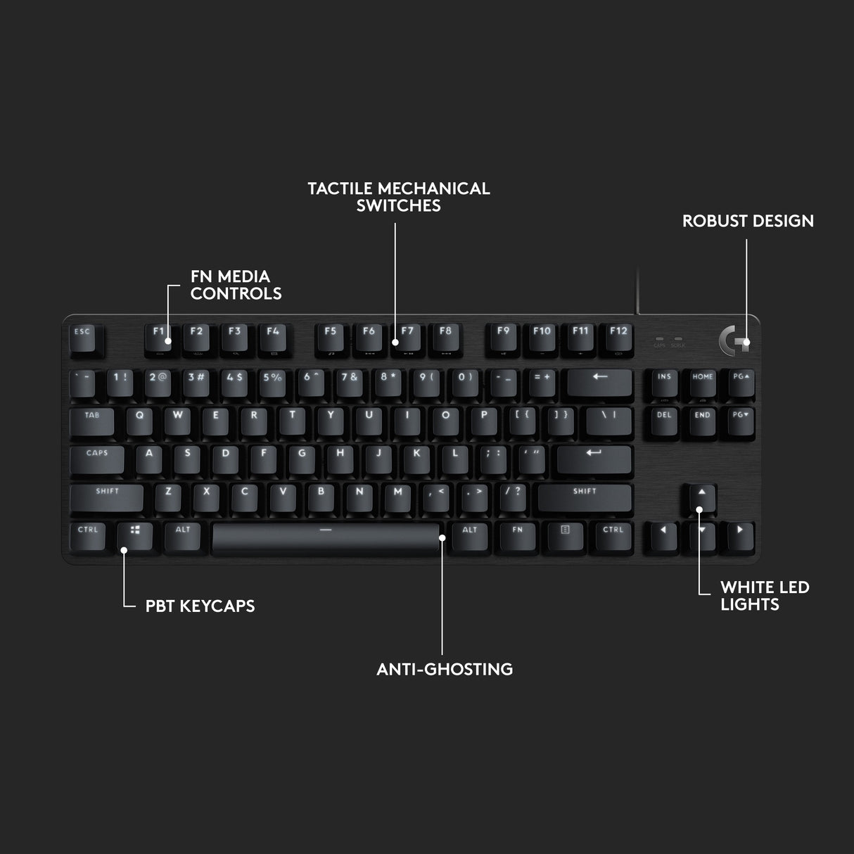 Logitech G413 TKL SE Clavier de jeu mécanique