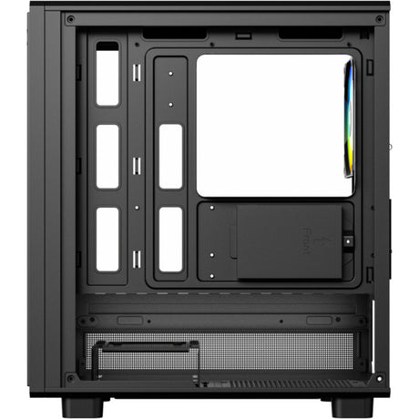Boîtier tour midi Xyz pc gear atom (noir | 2x USB-A | 1x USB-C | verre trempé)