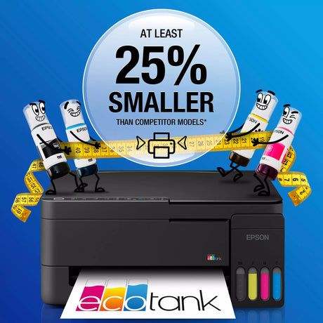 Epson ecotank et-2912 imprimante jet d'encre tout-en-un (noir, numérisation, copie, wi-fi, incluant jusqu'à 3 ans d'encre, c11cl62406)