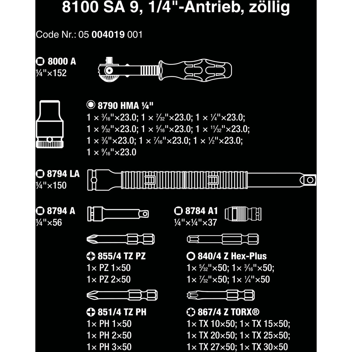 WAA 8100 SA 9 Zyklop Speed ​​Rattling Set