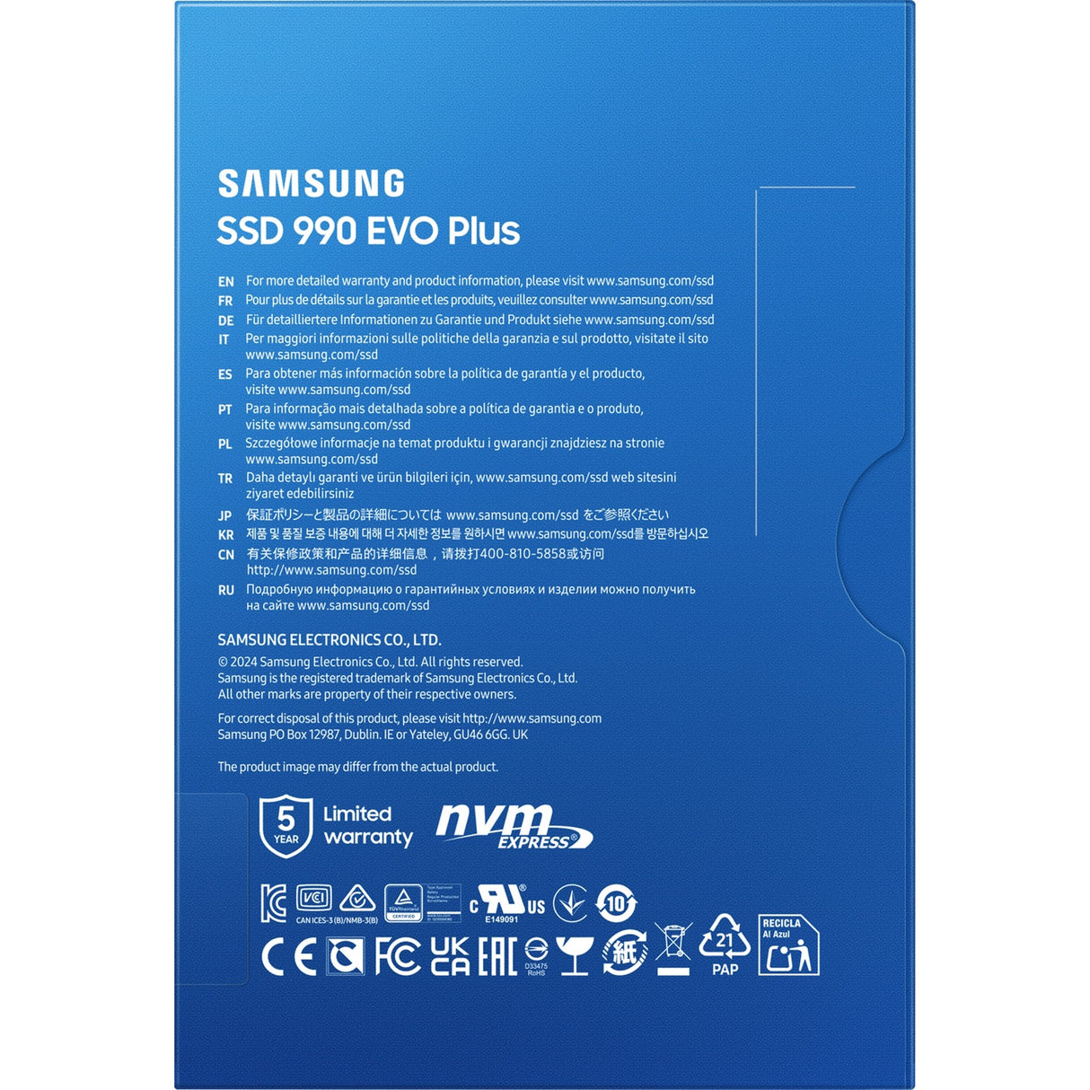 Samsung mz-v9s2t0bw mz-v9s2t0 SSD, 2 To, m.2, 7150 Mo s