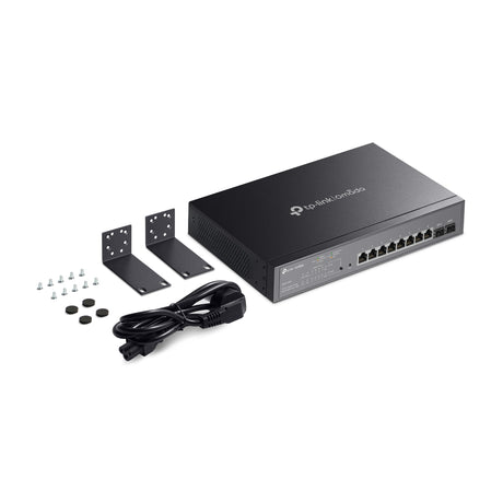 Tp-link omada sg2210mp jetstream 10-poorts gigabit smart-switch (zwart, 8x poe+, 2x gigabit sfp)