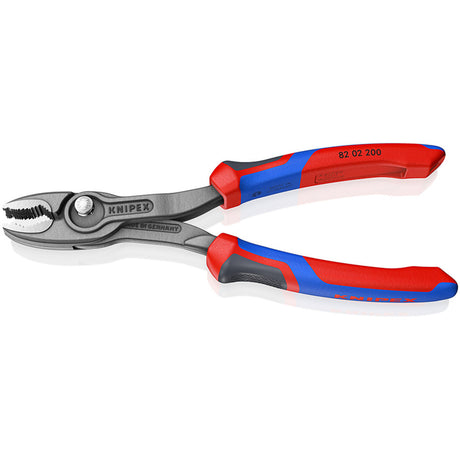 Pince à poignée avant Knipex | longueur 200 mm | gaines polies multi-composants | phosphaté noir | 1 pièce - 82 02 200 - 82 02 200