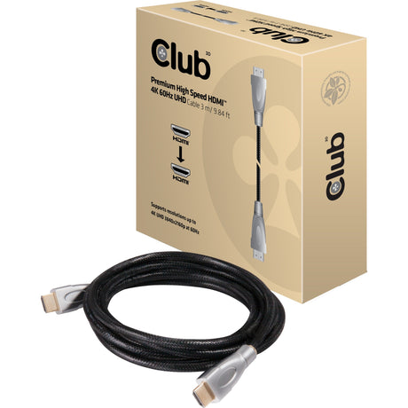 Câble UHD premium Club 3D HDMI 2.0 (3 mètres)