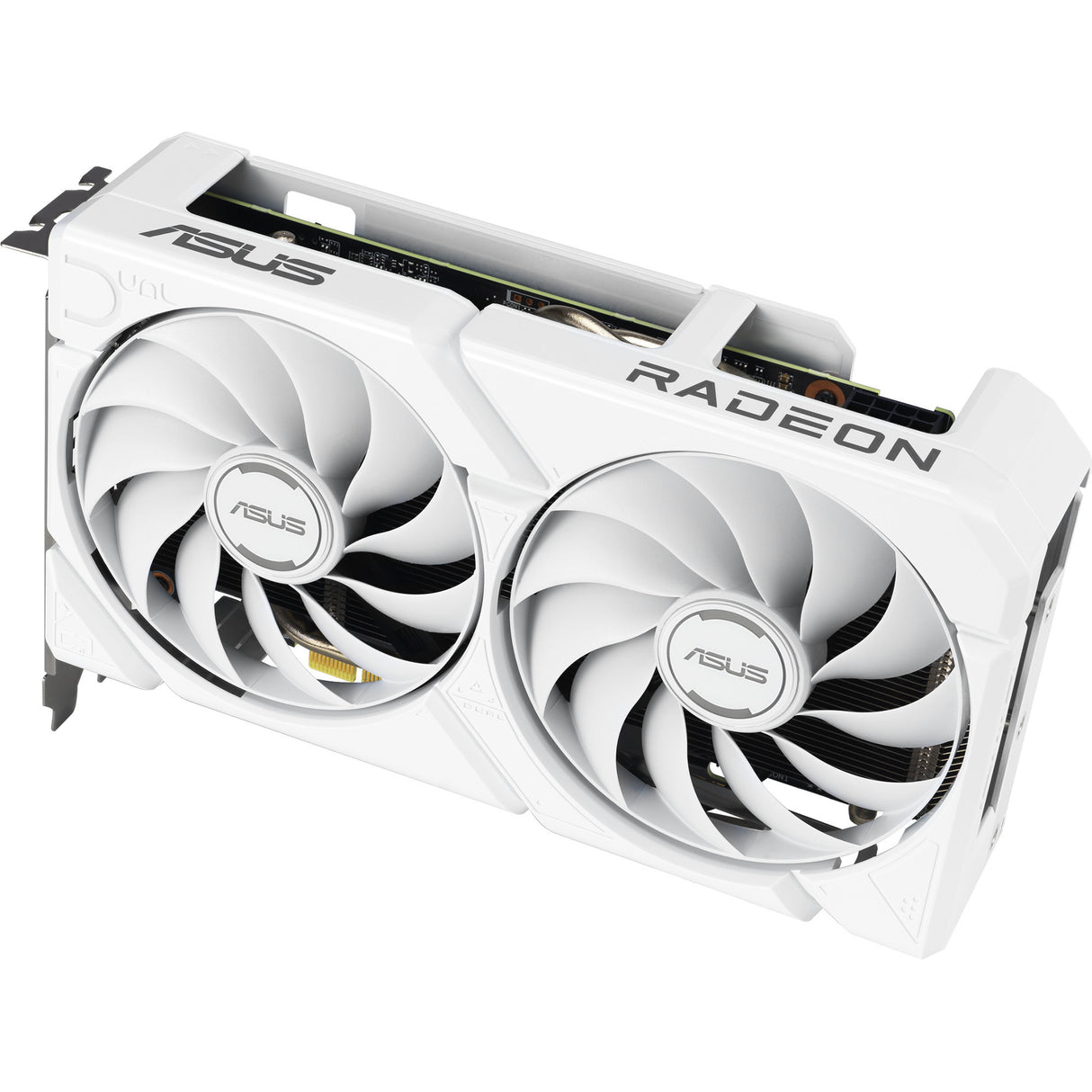 Carte graphique Asus Radeon RX 9060 XT Dual White Edition 16 Go (blanc, RDNA4, GDDR6, 2x Display Port, 1x HDMI 2.1)