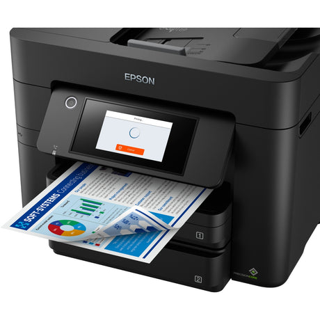 Epson Workforce Pro wf-4830dtwf imprimante à jet d'encre tout-en-un avec fonction fax (noir)