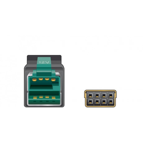 Delock câble USB alimenté mâle 12 V > 2 x 4 broches mâle pour imprimantes et terminaux POS (noir, 2 mètres)