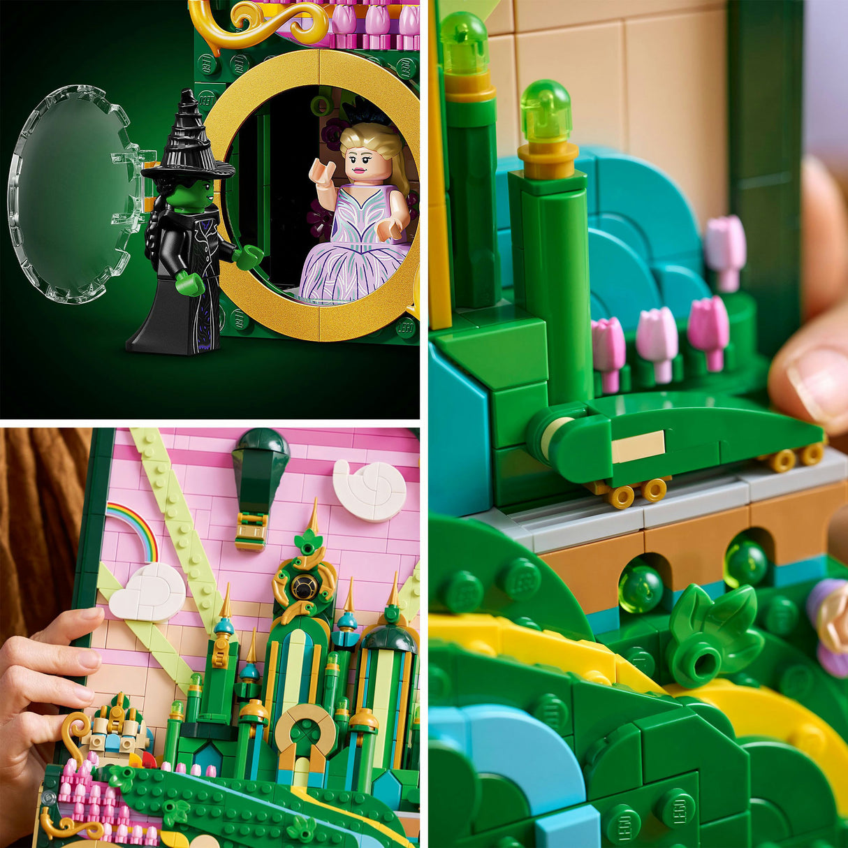 Lego 75685, décoration murale de la méchante ville d'émeraude