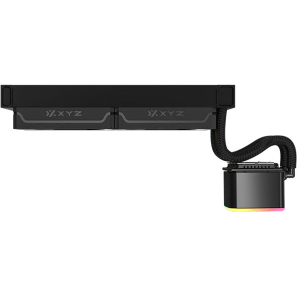 Xyz pc gear aquapulse aio 240 refroidissement par eau (noir, argb, pwm)