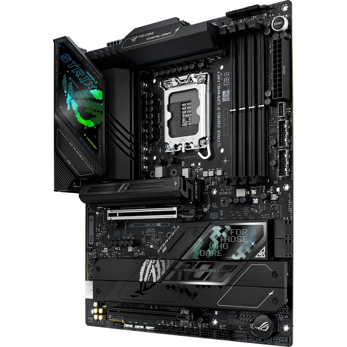 Carte mère Asus ROG Strix Z890-F Gaming WiFi Socket 1851 (Noir, RAID, 2,5 Go-LAN, Wi-Fi 7, BT, Son, ATX)