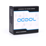 Alphacool eiszapfen 8mm pièce décalée rotative g1 4 ag à g1 4 ig connexion (noir)