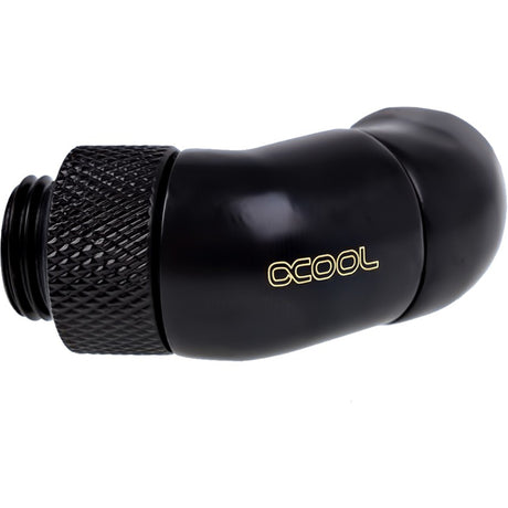 Alphacool eiszapfen angled adaptor double-45 graden aansluiting (zwart)