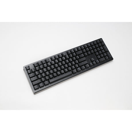 Ducky Zero 6108 clavier de jeu mécanique RVB noir classique (noir, disposition américaine (qwerty), marron cerise mx2a, 100 %, LED RVB, pbt double-shot, échange à chaud, 2,4 GHz | Bluetooth | USB-C)