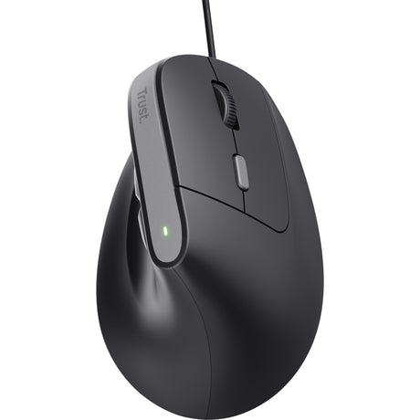Souris ergonomique filaire Trust bayo ii (noir, 800 dpi - 2400 dpi)