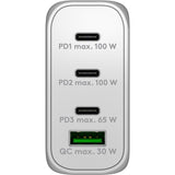 Goobay Chargeur rapide multiport USB-C PD (100 W) (Blanc)