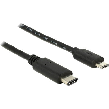 Delock Câble USB-C 2.0 > USB micro-B (noir, 1 mètre)