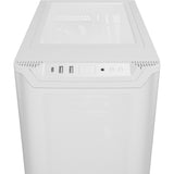 Soyez silencieux! boîtier tour midi pure base 501 airflow (blanc | 2x USB-A | 1x USB-C)