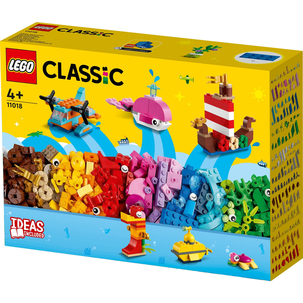 Lego classic - jouets de construction créatifs amusants en mer (11018)