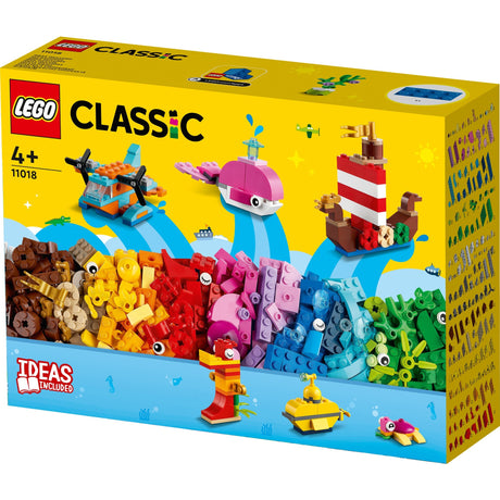 Lego classic - jouets de construction créatifs amusants en mer (11018)