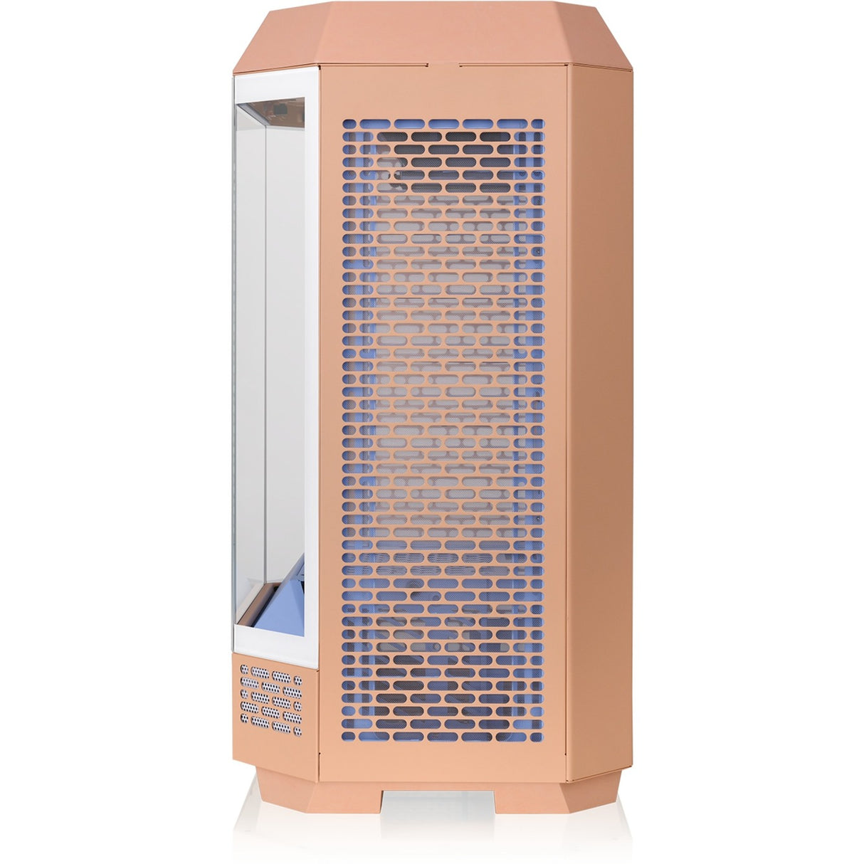 Thermaltake the tower 300 - peach fuzz mini tower behuizing (perzik | 3x usb-a | tempered glass)
