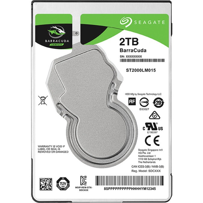 Disque dur Seagate Barracuda 2 To (ST2000LM015, SATA 600)