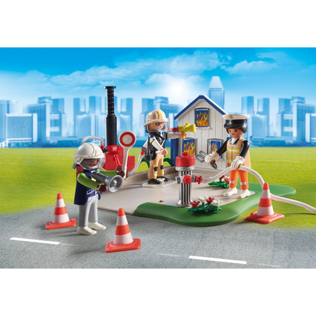 Figurines Playmobil - mes figurines : jouets de construction mission de sauvetage (70980)