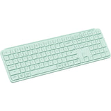 Clavier Keychron b6 pro-k7 (menthe, disposition américaine (qwerty), commutateurs ciseaux, 100%, abs, 2,4 ghz | bluetooth 5.2 | usb-c)